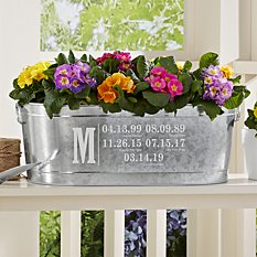 Fun Family History Planter Tub